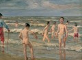 入浴少年たち 1900年 マックス・リーバーマン ドイツ印象派